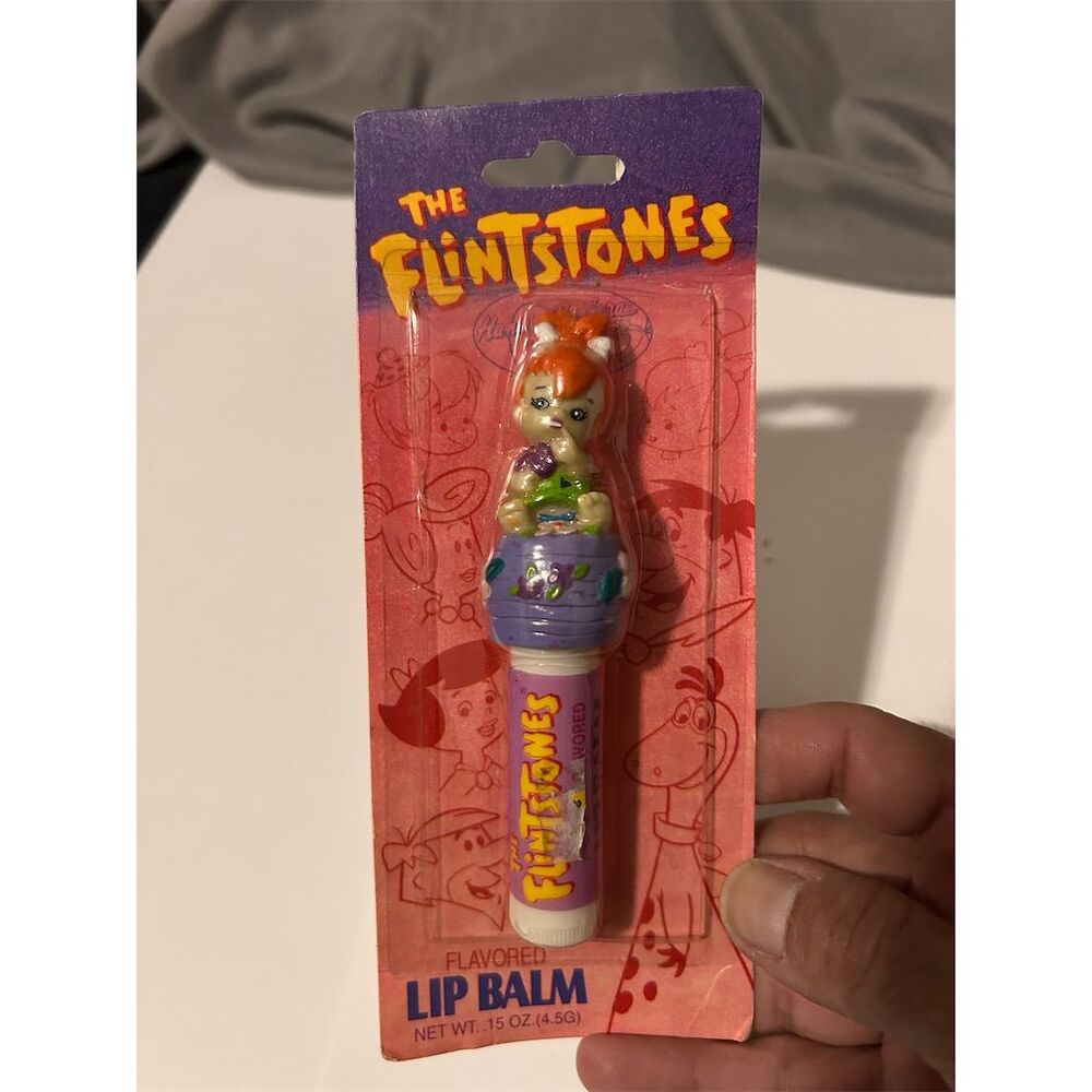 Vintage Flintstones Pebbles Lip Balm Multicolor Limited Edition